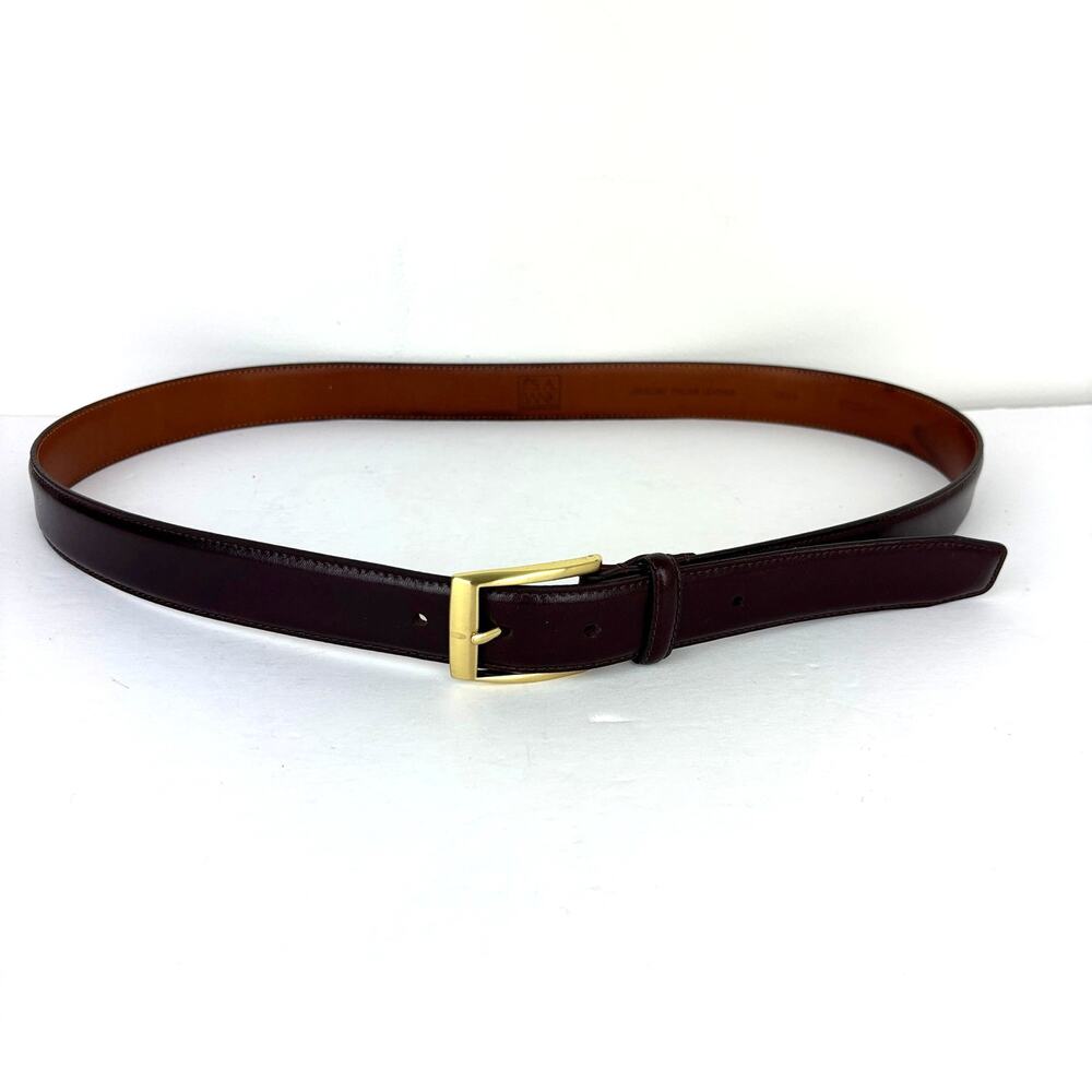 Jos. A Bank Italian Leather 1" Belt 38 Dark Brown *flaw